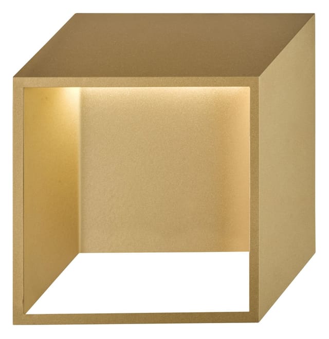 Wandlampe Innen Led Modern Wohnzimmer Wand Led Lampe Treppenhaus Innen Goldfarben, Down Strahler Metall, 5,5w 400lm Warmweiß, Lxbxh 25x9,2x25 Cm Wofi 4416.01.15.8000
