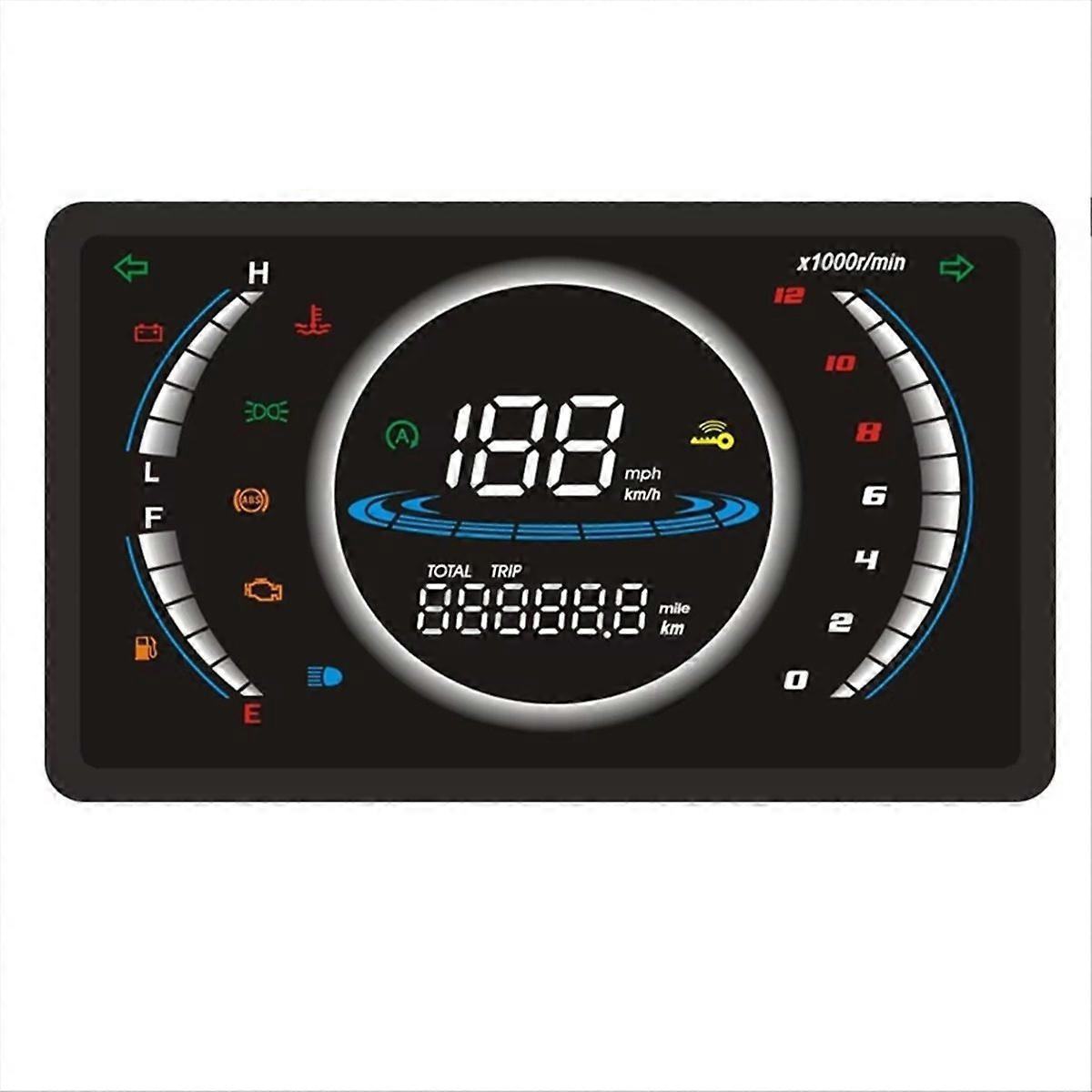 Einstellbarer 12v Led-digitaltacho Für Motorräder, Drehzahlmesser-anzeige