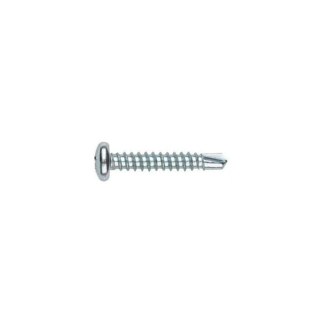 Ram - Selbstbohrende Schrauben Mit Rundem Kopf Verzinkter Stahl 4.8x19mm, 200 Stück.