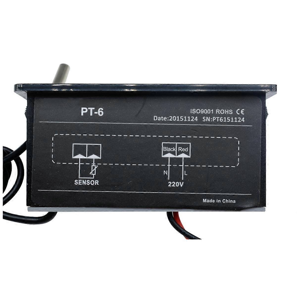 Pt-6 Ac 220v Digitales Kfz-thermometer, Fahrzeugtemperaturmonitor, Neuestes Modell Kfz-thermometer