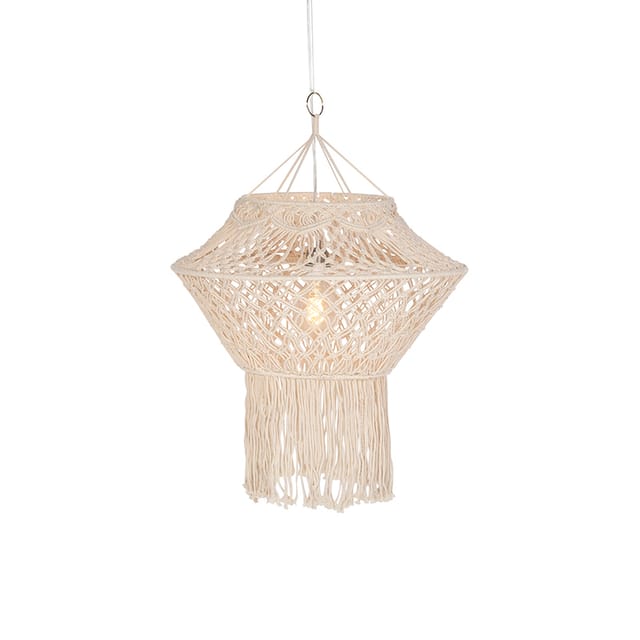 Land Hängelampe Makramee 90 Cm - Schnur