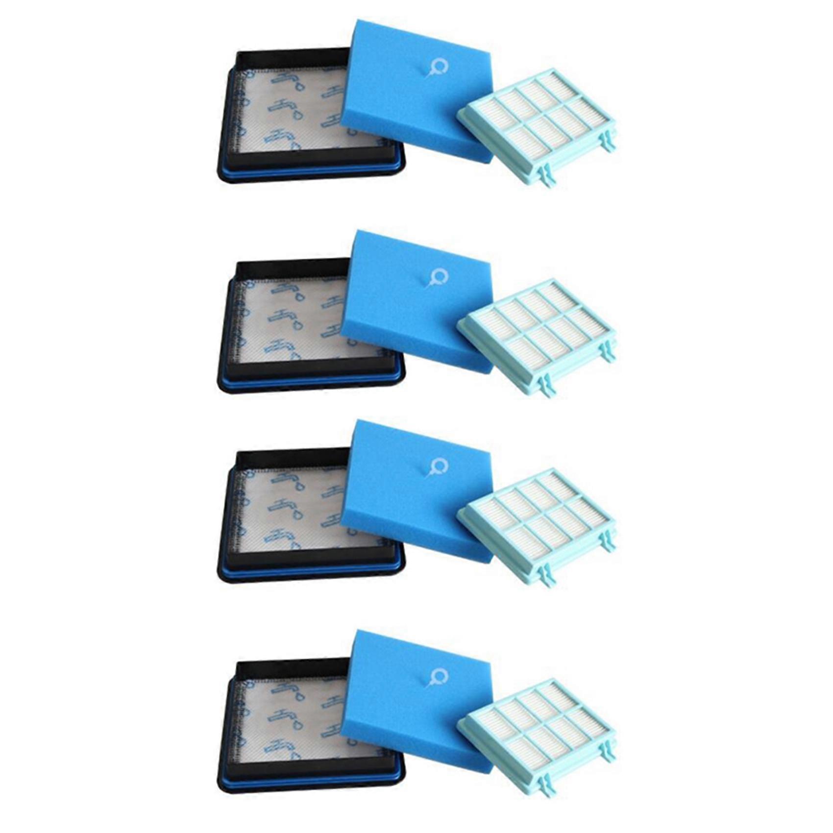 4er-pack Filter, Kompatibel Mit Den Staubsaugern Philips Powerpro Compact Fc9331, Fc9332 Und Fc8010