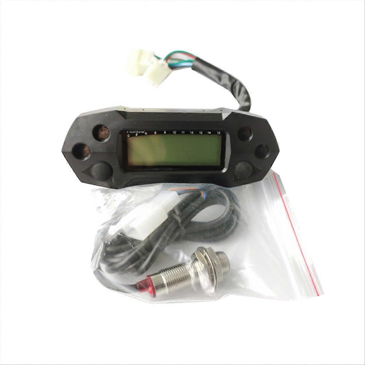 Universeller Lcd-tachometer Für Motorräder, Kilometerzähler, Einstellbare Ölgeschwindigkeit