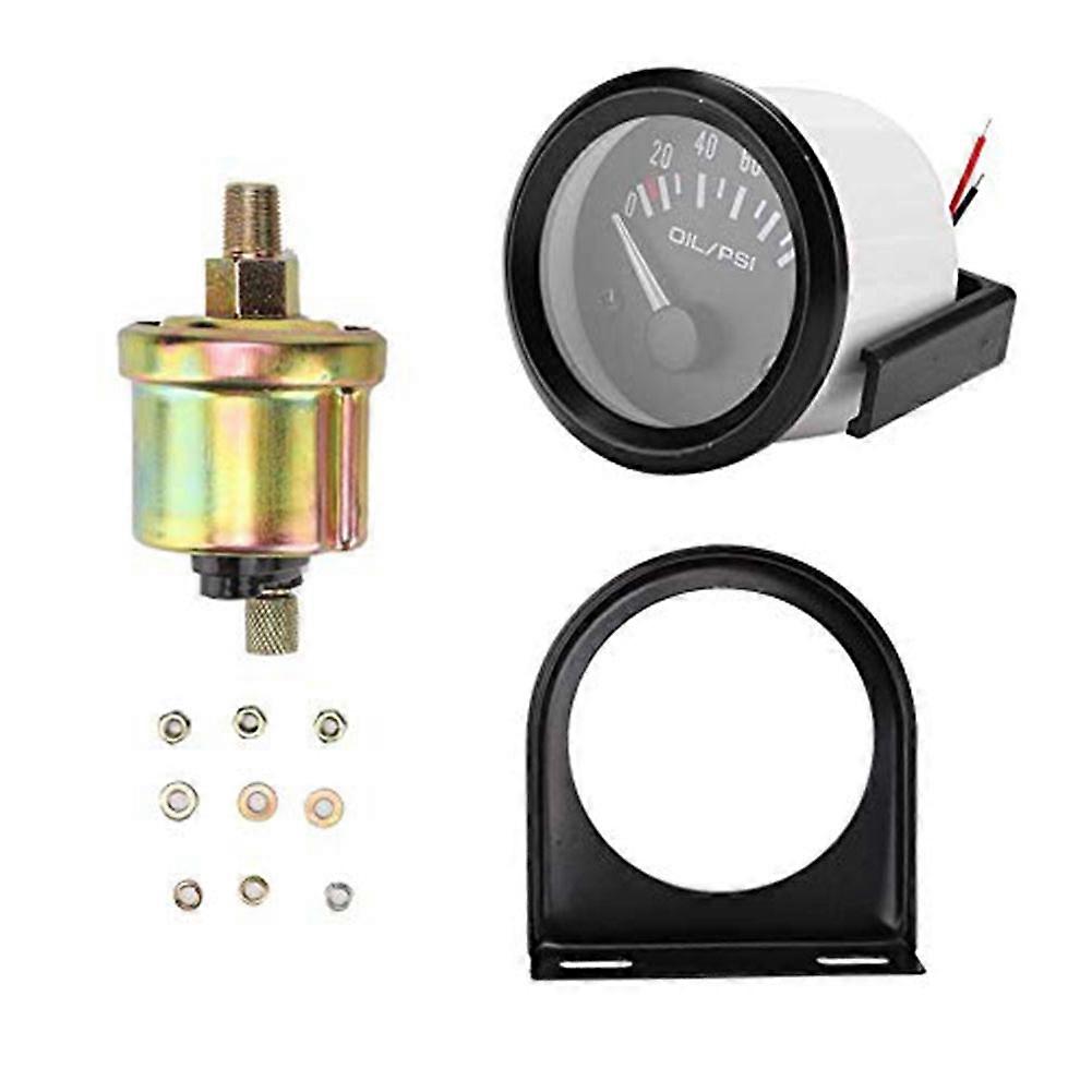 52-mm-öldruckanzeige Für 12-v-fahrzeuge, Elektronische Anzeige 0–100 Psi Für Pkw, Lkw Und Wohnmobile