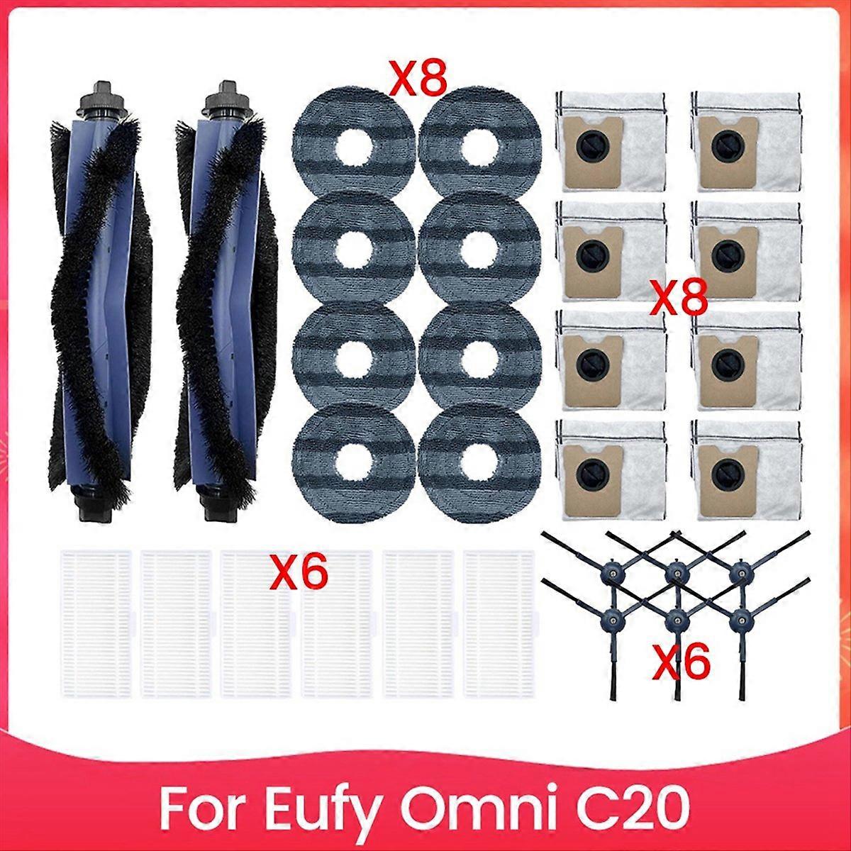 30-teiliges Set Für Eufy Staubsauger: Bürste, Filter, Staubbeutel Und Reinigungstuch.