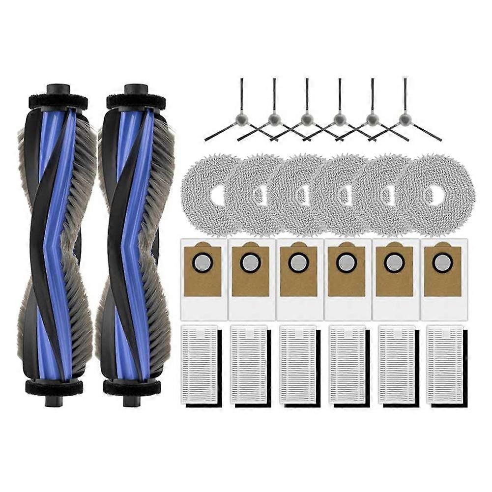 Zubehörset Für Den Lefant M3 Saugroboter: 2 Rotierende Bürsten, 6 Seitenbürsten, 6 Staubbeutel, 6 Hepa-filter, 6 Reinigungstücher.