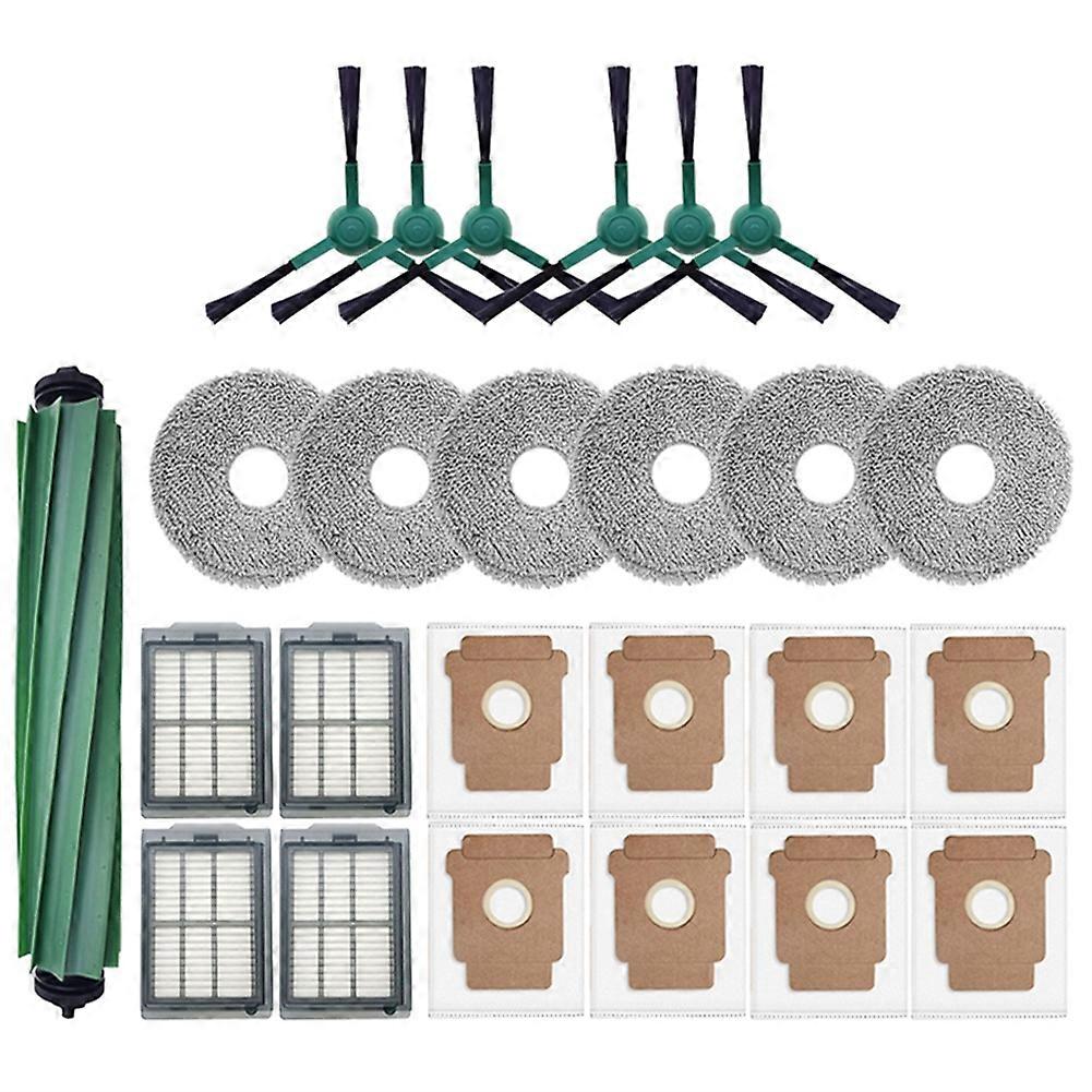 25-teiliges Set Für Den Irobot Roomba Plus 405 Combo / 505 Combo Saugroboter: Hauptbürsten, Tücher, Filter Und Staubbeutel.