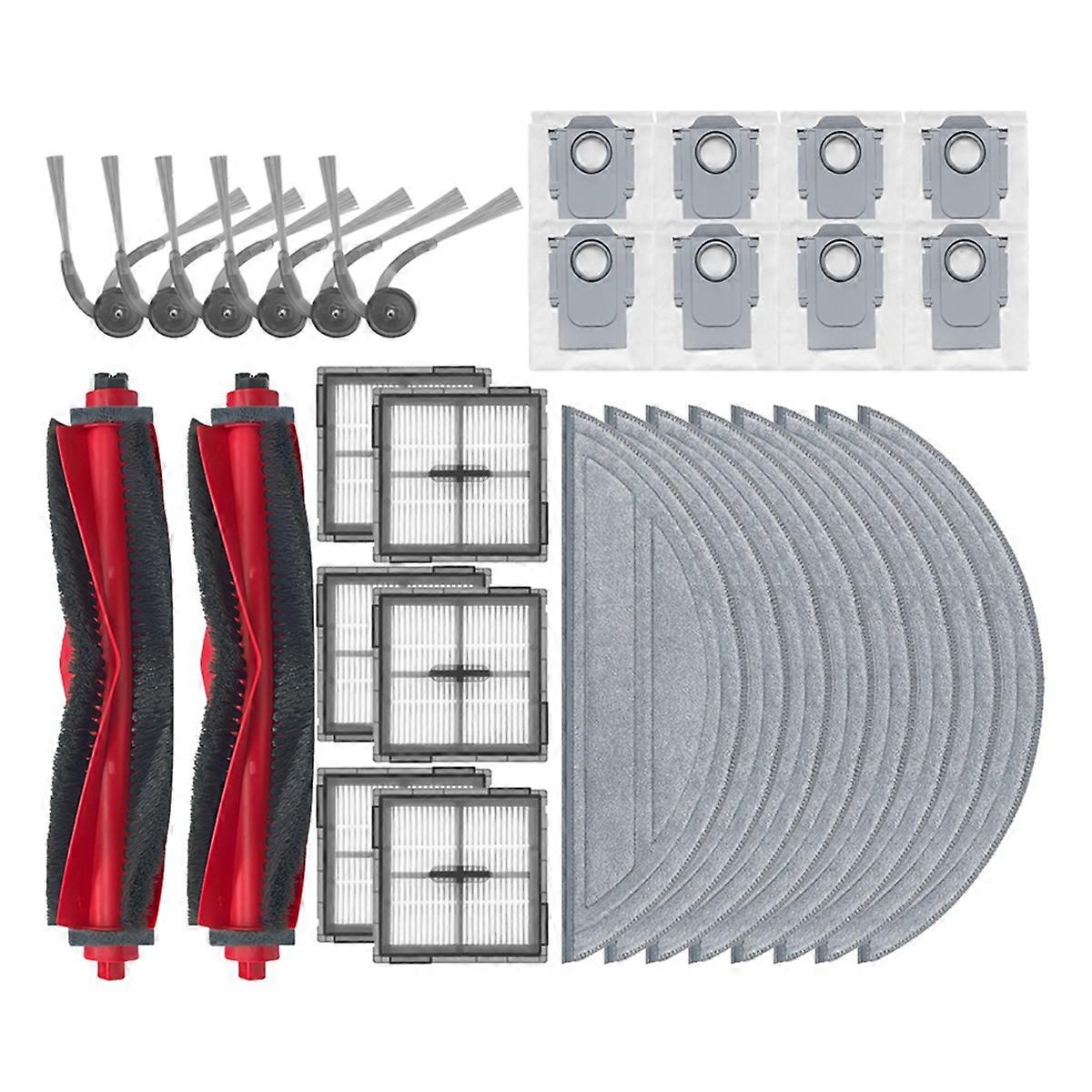 30-teiliges Set Für Q10 S5/q10 S5+/q10 X5/q10 X5+/q10/q10+ Ersatzteile: Hauptseitenbürste, Filter, Reinigungstuch, Staubbeutel