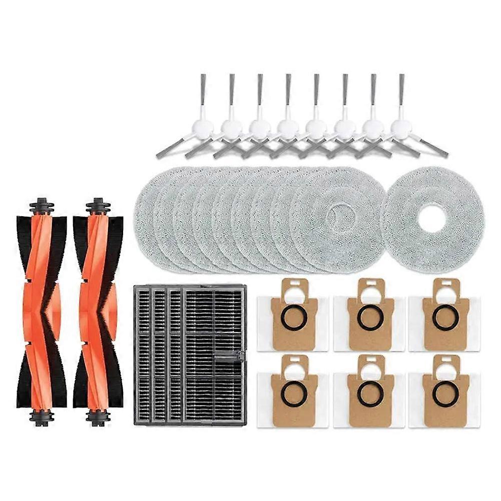 Set Mit 30 Teilen, Kompatibel Mit Dem Xiaomi Mijia M30s D103cn Saugroboter: Hauptbürste, Filter Und Reinigungstuch.