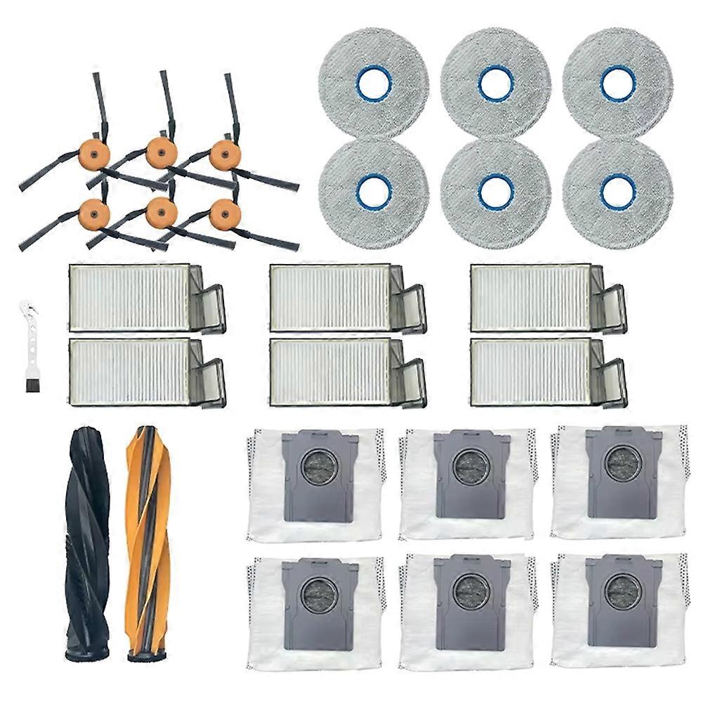 Ersatzteile Für Den Dreame X60 Max Ultra Saugroboter: Hauptseitenbürste, Hepa-filter, Staubbeutel (27 Stück).