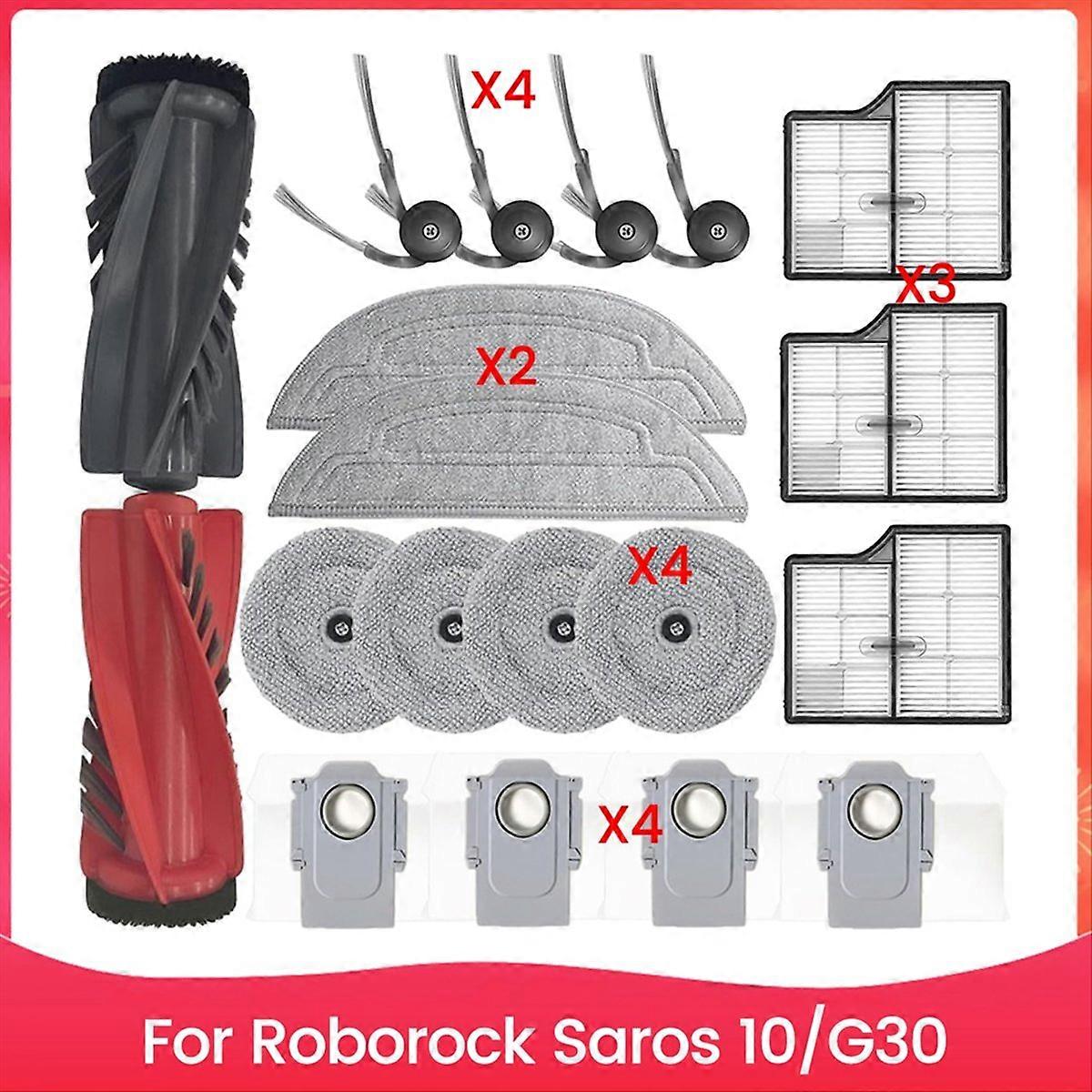 Hauptseitenbürstenteile Für Roborock Saros 10/g30 Staubsauger