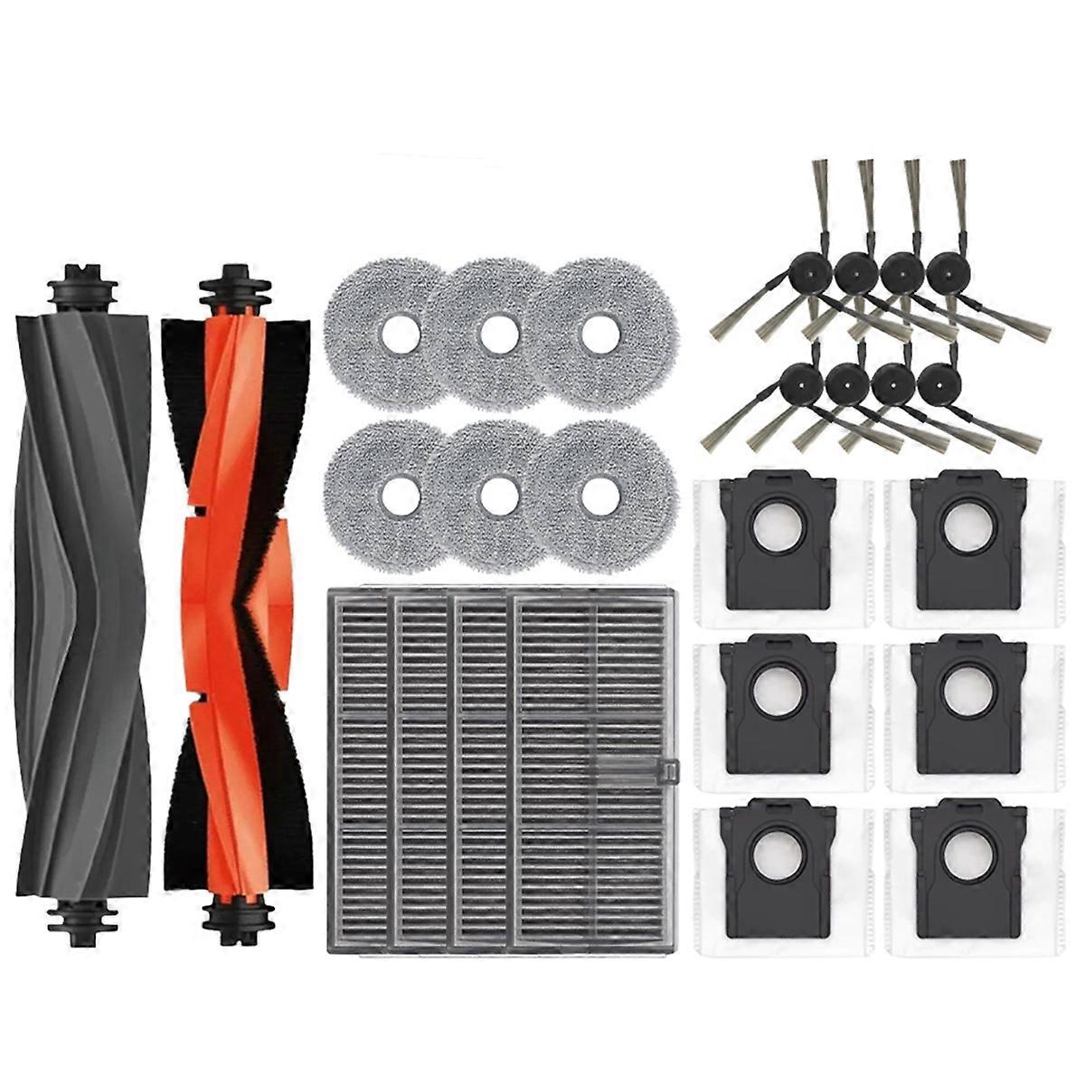 Ersatzteile Für Den Saugroboter X40 Ultra/x40 Pro: Rotationsbürste, Seitenbürste, Hepa-filter, Reinigungstuch, Zubehör