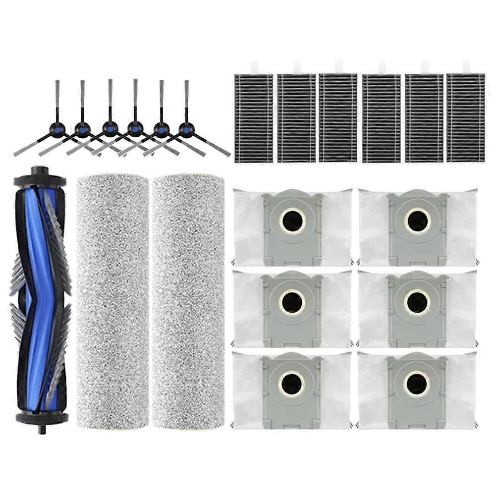 Ersatzteile Für Den Ecovacs X8 Pro Omni Saugroboter: Hauptseitenbürste, Hepa-filter, Staubbeutel Und Reinigungswalze (21 Teile).