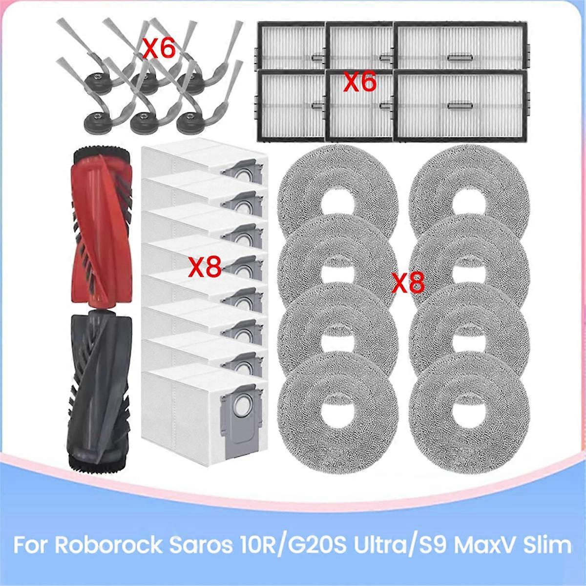 Ersatzteile Für Saros 10r/g20s Ultra/s9 Maxv Slim Staubsauger: Bürste, Hepa-filter, Reinigungstuch, Staubbeutel A