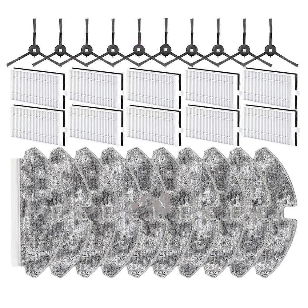 Zubehör Für Dreame Mova M1 Und Dreame Trouver M1: Hepa-filter, Reinigungstuch, Seitenbürste Und Ersatzteile.