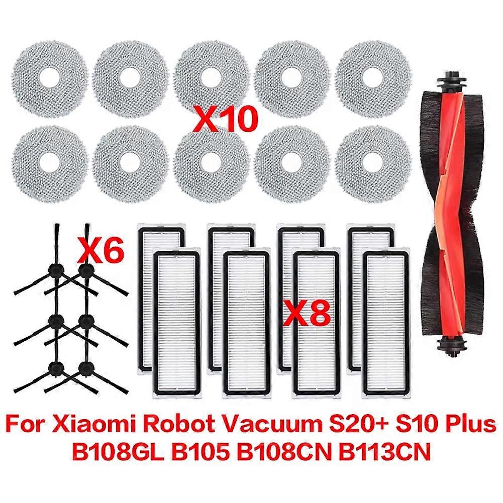 Ersatzteile Für Xiaomi S20+ / S10 Plus / B108gl / B105 / B108cn B113cn Saugroboter: Filter, Hauptseitenbürste Und Reinigungszubehör.