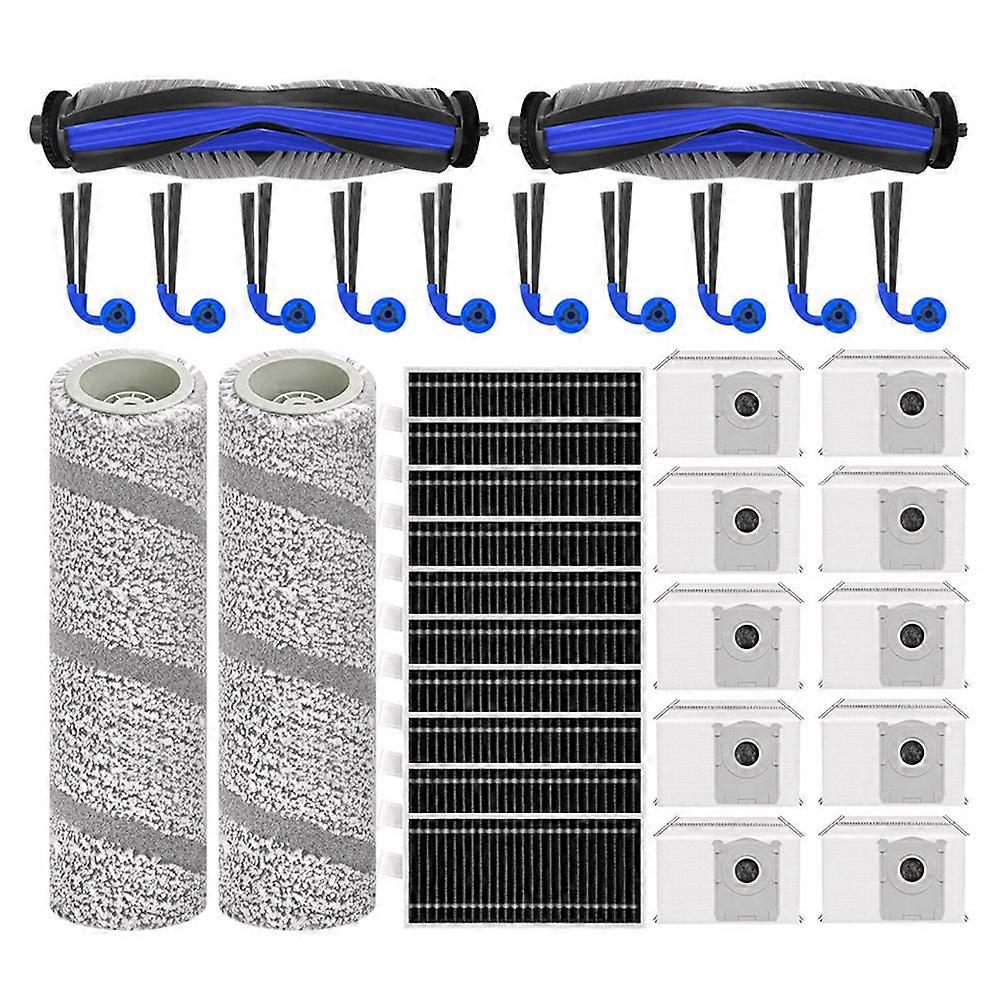 Zubehör Für Ecovacs Debot X11 Pro Omni (version Mit Wassertank): Hauptseitenbürste, Hepa-filter, Walze, Reinigungstuch Und Staubbeutel