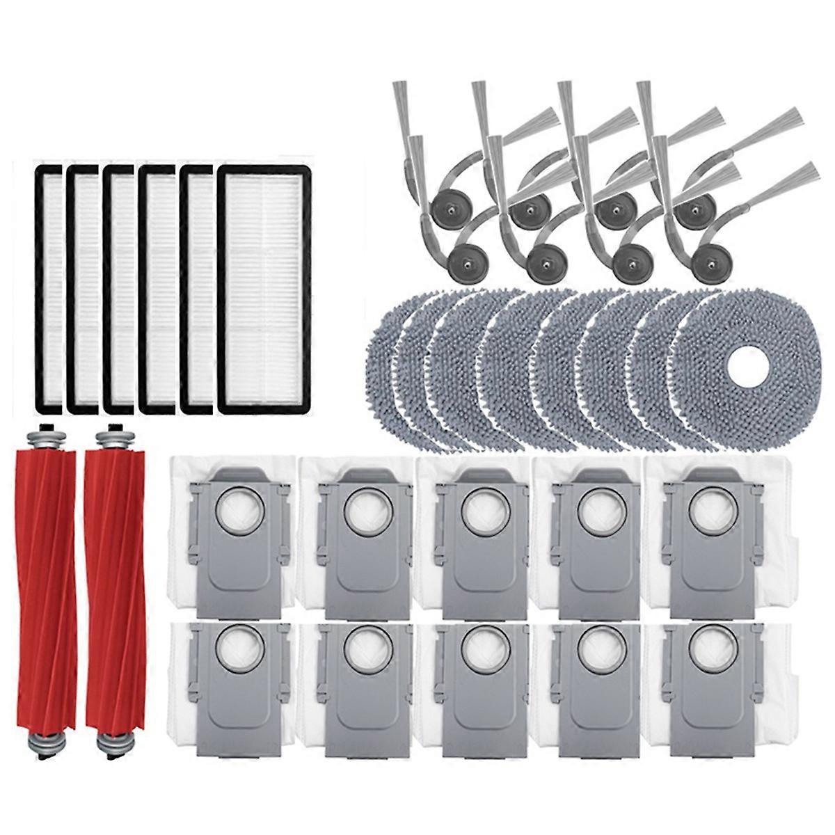 Zubehör Für Qrevo L/qr 798/ 35a/qr 598 Staubsauger: Hauptseitenbürste, Hepa-filter, Reinigungstuch, Staubtuch