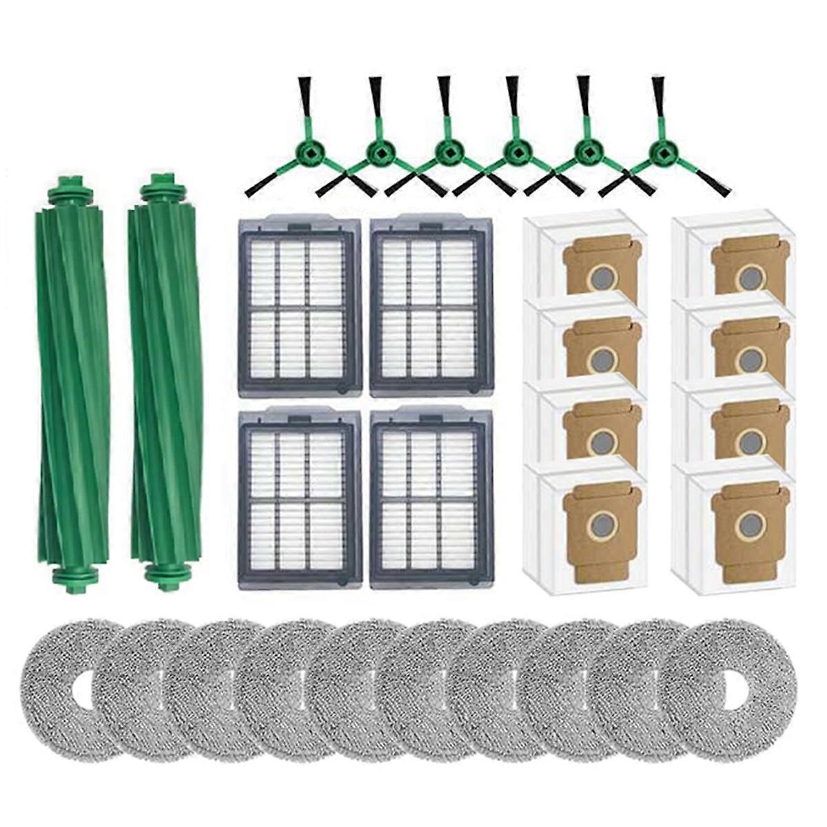 Ersatzbürste, Hepa-filter, Reinigungstuch Und Staubbeutel Für Den Saugroboter Plus 505 Combo / 405 Combo