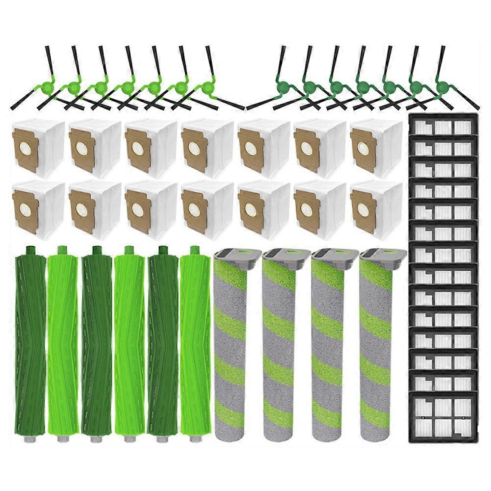 Für (irobot Robot Max 705 Combo / 706 Combo / Max 700 Series Combo): Hauptseitenbürste, Filter, Reinigungswalze, Staubbeutel