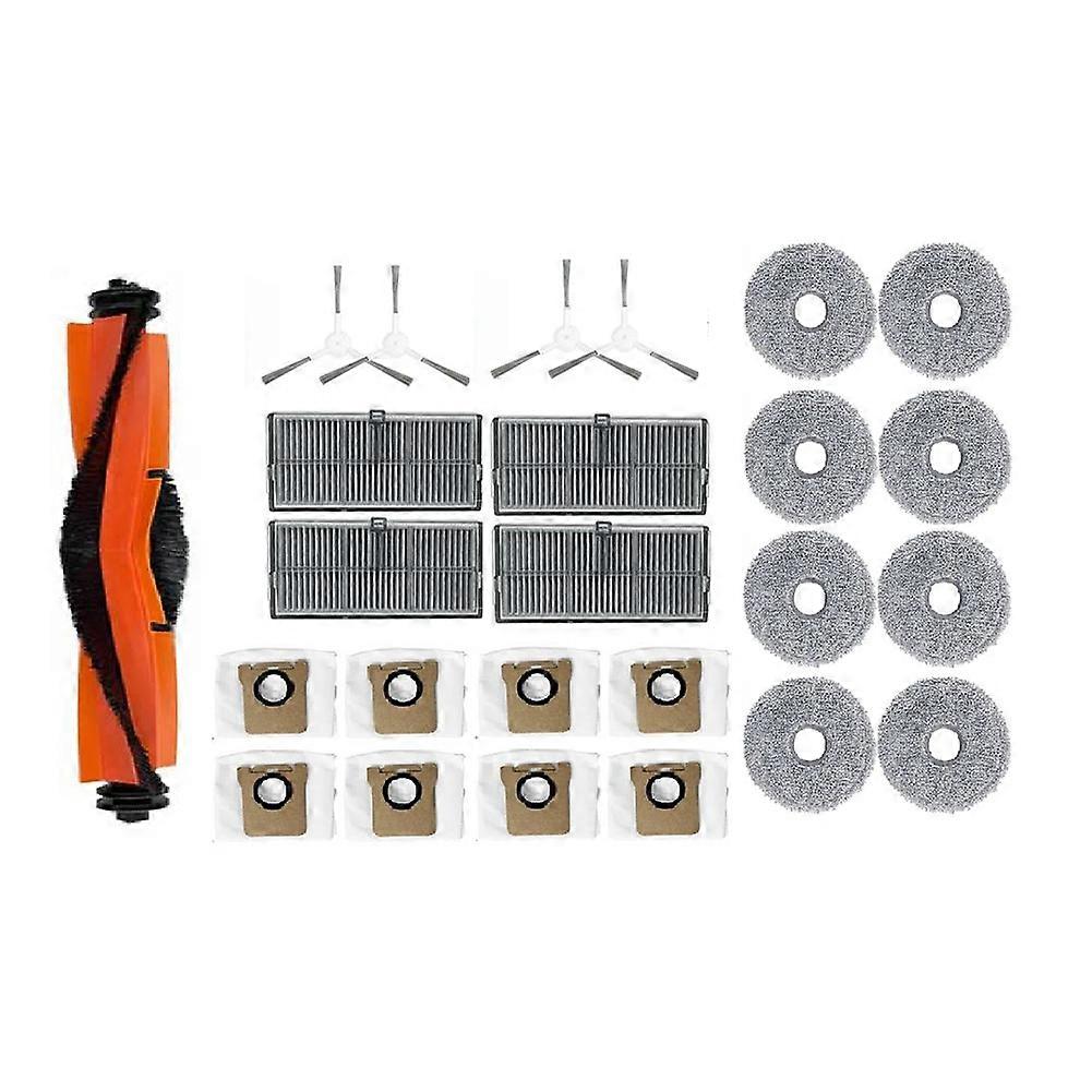 Packung Mit 25 Staubbeuteln, Kompatibel Mit Dem Xiaomi Mijia M30s D103cn Staubsauger: Hauptbürste, Seitenbürste, Filter Und