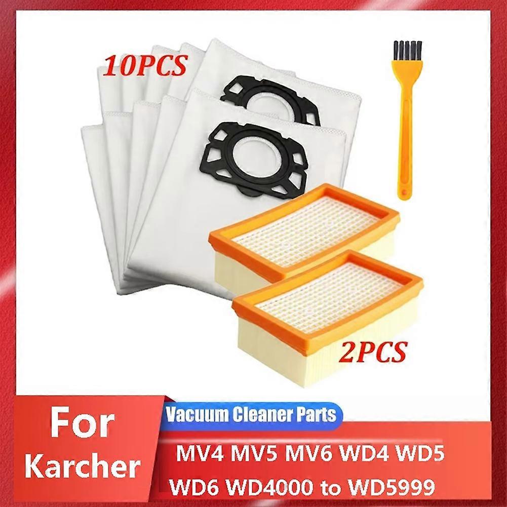 Ersatz-hepa-filter Und Staubbeutel Für Kärcher Staubsauger Mv4, Mv5, Mv6, Wd4, Wd5, Wd6, Wd5p Und Wd6p (referenz 2.863-005.0).