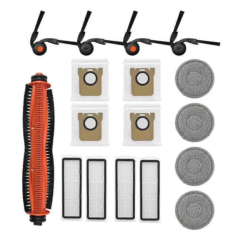 Zubehör Kompatibel Mit Den Xiaomi Mijia 6 Pro Pv21cn / 6 Max Pv11cn Saugrobotern: Haarschneidebürste, Kantenreinigungsbürste, Hepa-filter Und Staubbeutel.