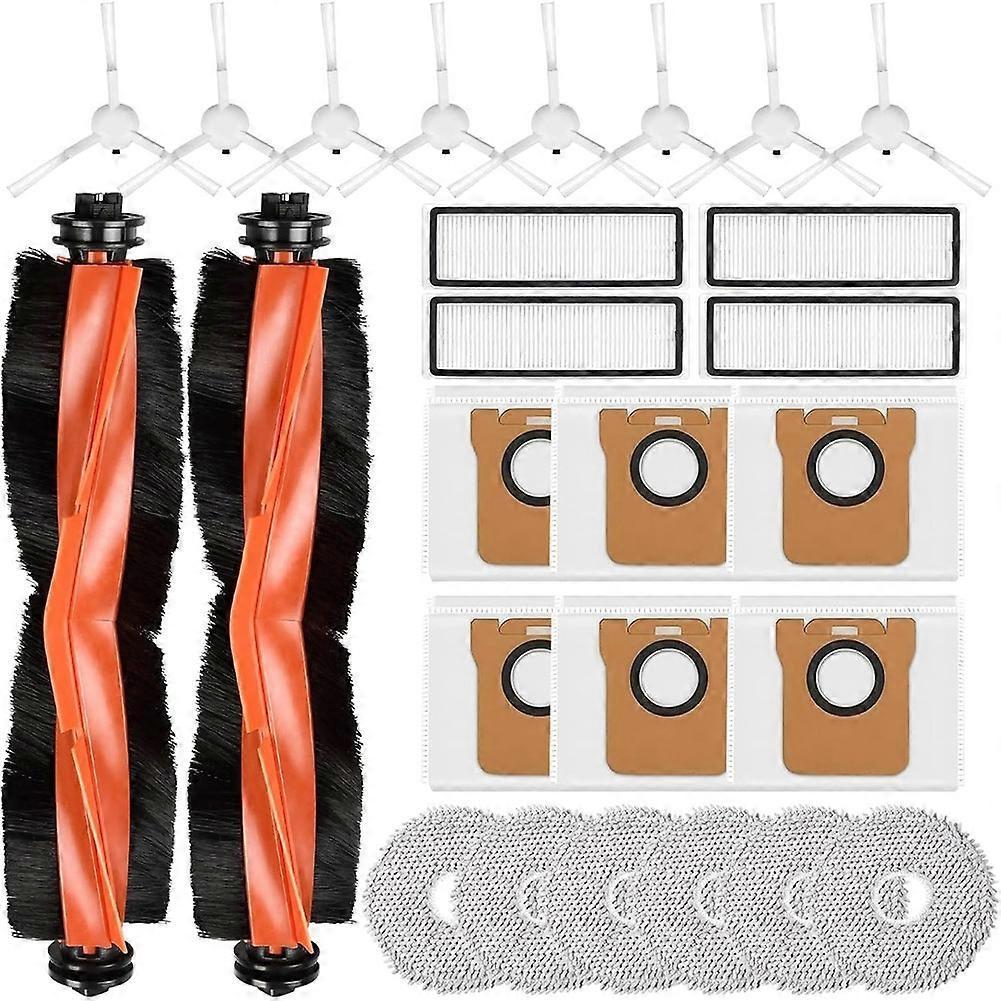 Zubehörset Für Den Xiaomi X20+ / X10+ Saugroboter: Hauptseitenbürste, Hepa-filter, Reinigungstuch Und Staubbeutel.
