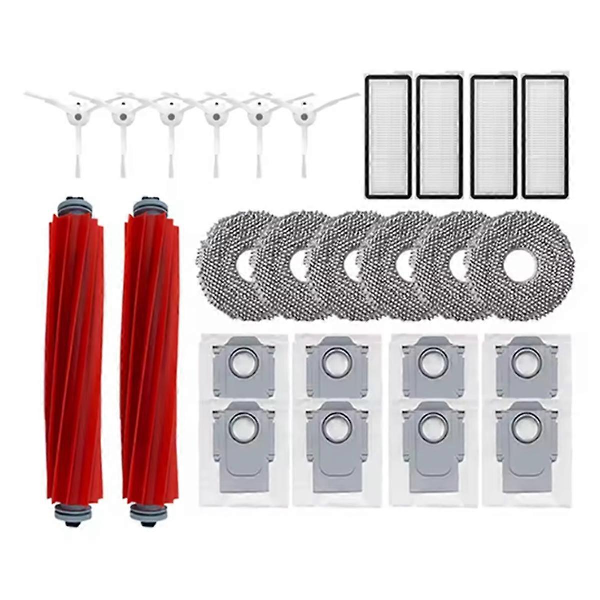 Set Mit 26 Ersatzteilen Für Q Maxv/qs/q Pro: Hauptbürste, Staubbeutel, Hepa-filter Und Reinigungstücher.