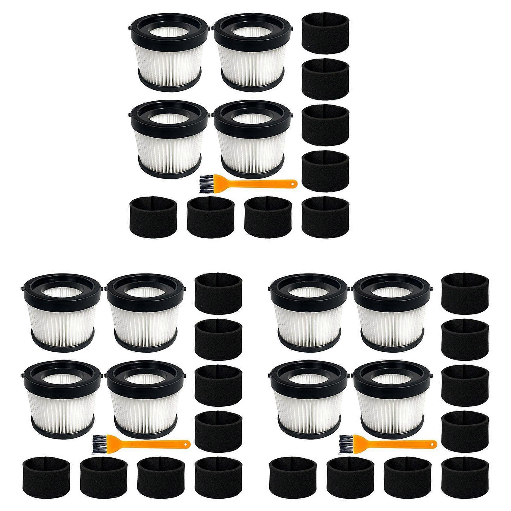 Packung Mit 12 Dcv5011h Hepa-filtern Für Den Kabellosen Handstaubsauger Dcv501hb, Inklusive 8 Schaumstofffiltern Und 3 Bürsten.