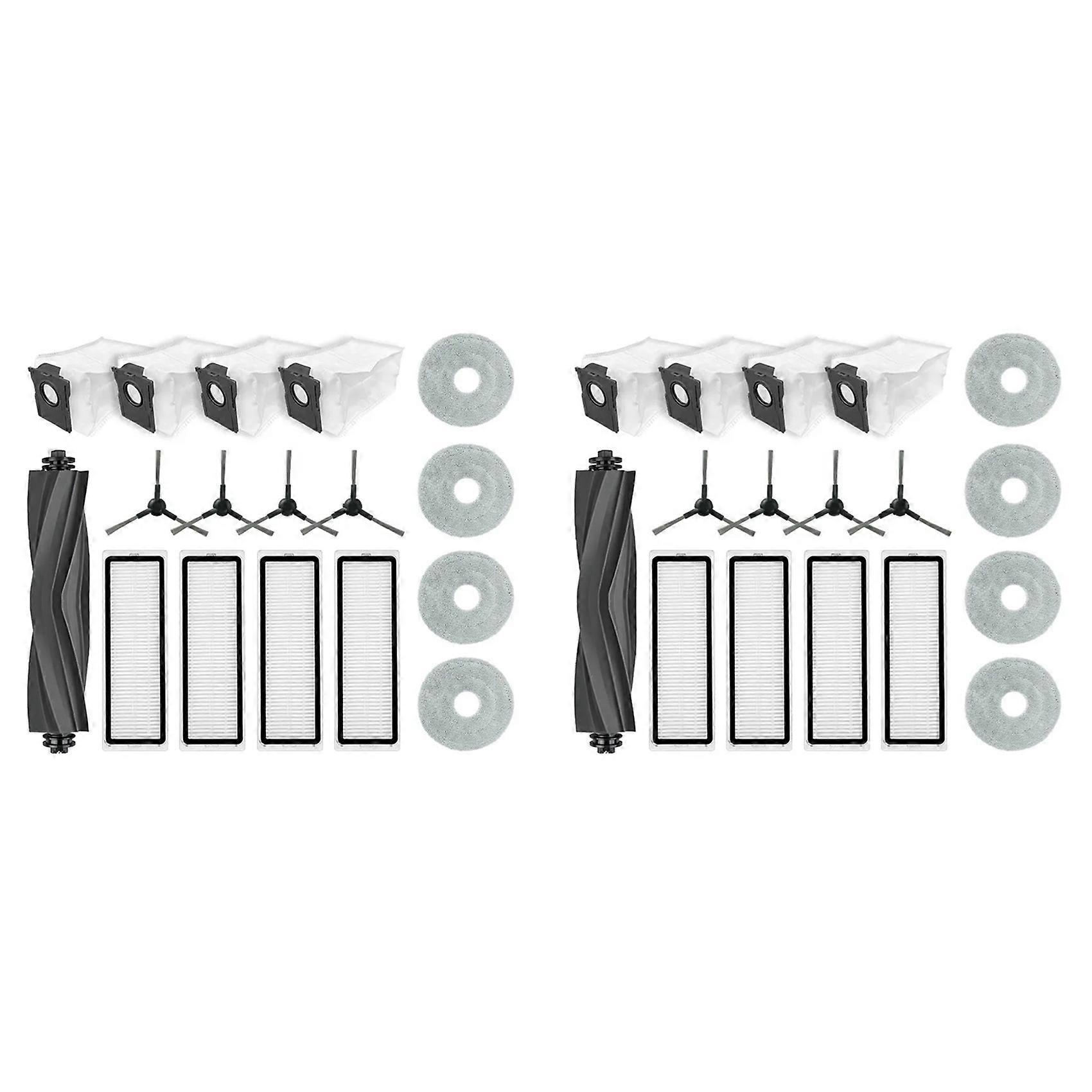 Set Mit 2 Ersatzteilen Für Dreame Bot L10s Plus: Hauptbürste, Hepa-filter, Tuch Und Staubbeutel.