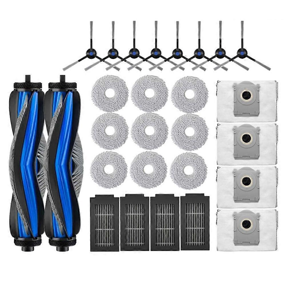 Set Mit 27 Ersatzteilen Für Den Staubsauger Ecovacs T50 Pro Omni / T50 Omni: Bürste, Staubbeutel, Filter Und Bürstenwalze.