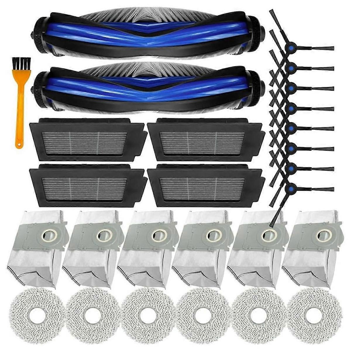 Packung Mit 27 Hepa-filtern Für Die Ecovacs Deebot T50 Pro Haupt- Und Seitenbürste