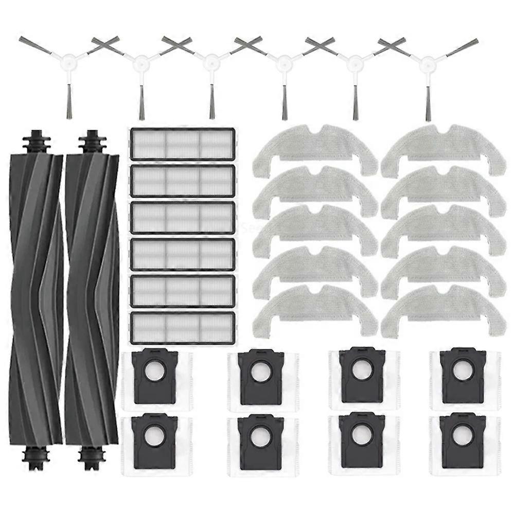 32 Teile Für Den Dreame D10 Plus Gen 2 Rld32gd Saugroboter: Ersatzteile, Verbrauchsmaterialien, Hauptbürste, Filter, Reinigungstuch Und Staubbeutel.
