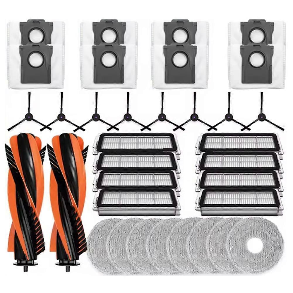 Set Mit 34 Ersatzteilen Für Den Cecotec Conga X70 Staubsauger: Hauptbürste, Seitenbürste, Hepa-filter, Reinigungstuch Und Staubbeutel.