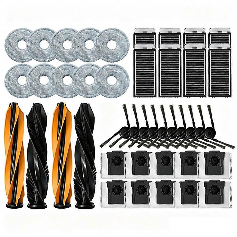 42 Ersatzteile Für Den Dreame L40s Ultra / L40s Pro Ultra Staubsauger: Bürste, Filter, Reinigungstücher Und Staubbeutel.