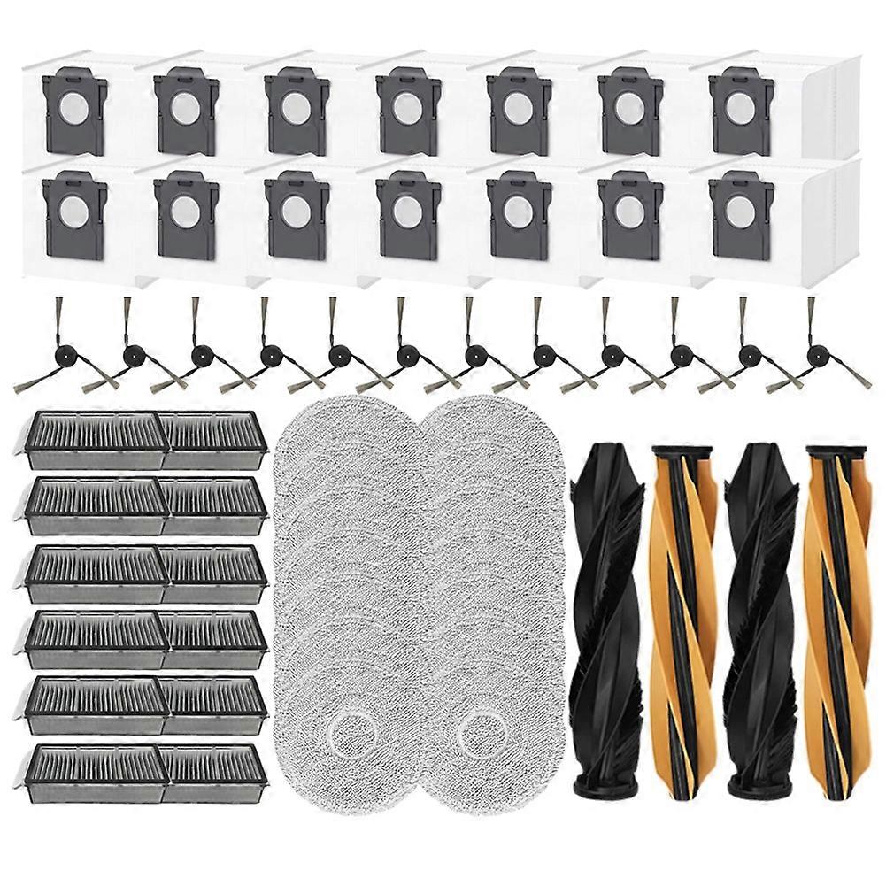 54 Ersatzteile Für Dreame X50 Ultra/x50 Master/l50 Pro Ultra/l40s Pro Ultra/l40s Ultra: Bürste, Filter, Reinigungstuch Und Staubbeutel.