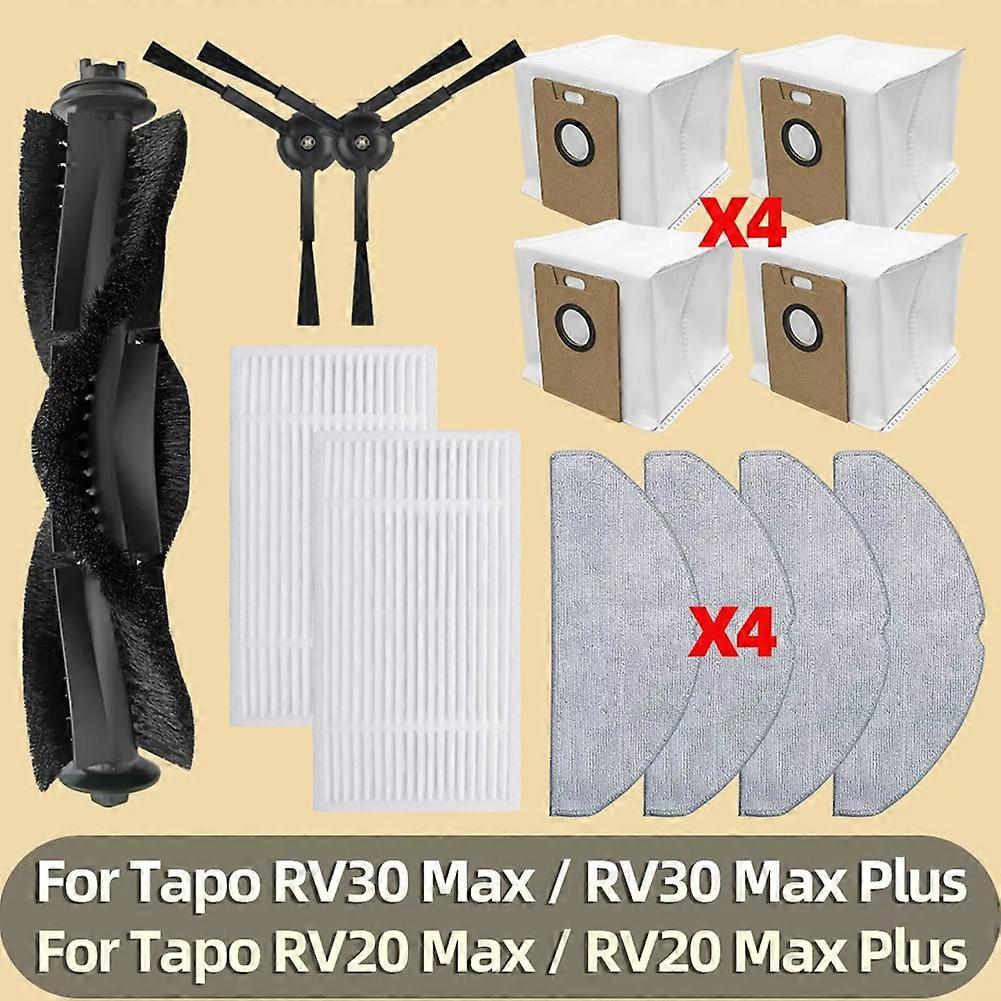 Ersatzteile Für Tp-link Tapo Rv30 Max/rv30 Max Plus/rv20 Max/rv20 Max Plus Staubsauger: Filter, Hauptbürste, Reinigungstuch