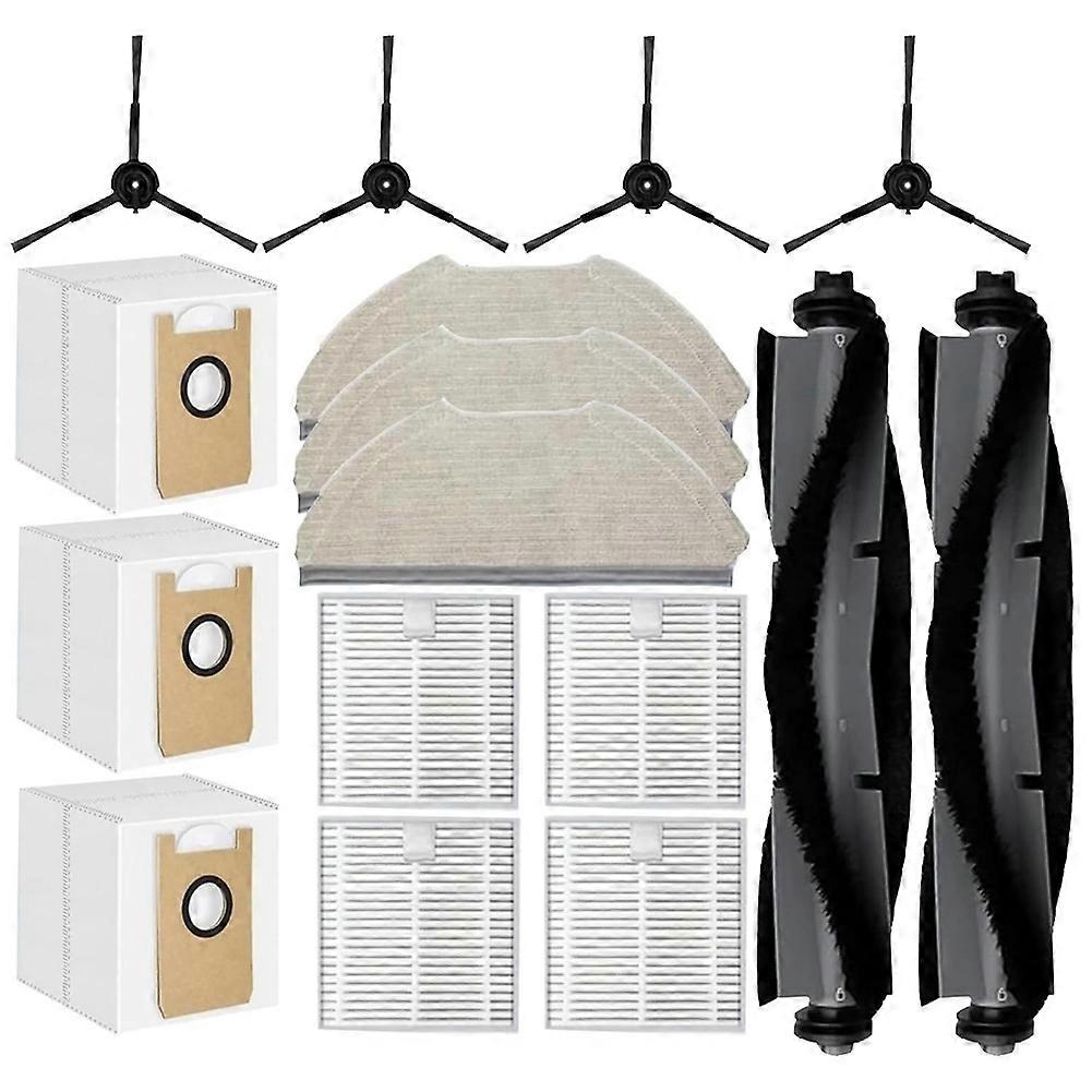 Ersatzteile Für Den Botluxe E10+ Saugroboter: 2 Hauptbürsten, 3 Staubbeutel, 4 Hepa-filter, 3 Reinigungstücher, 4 Seitenbürsten