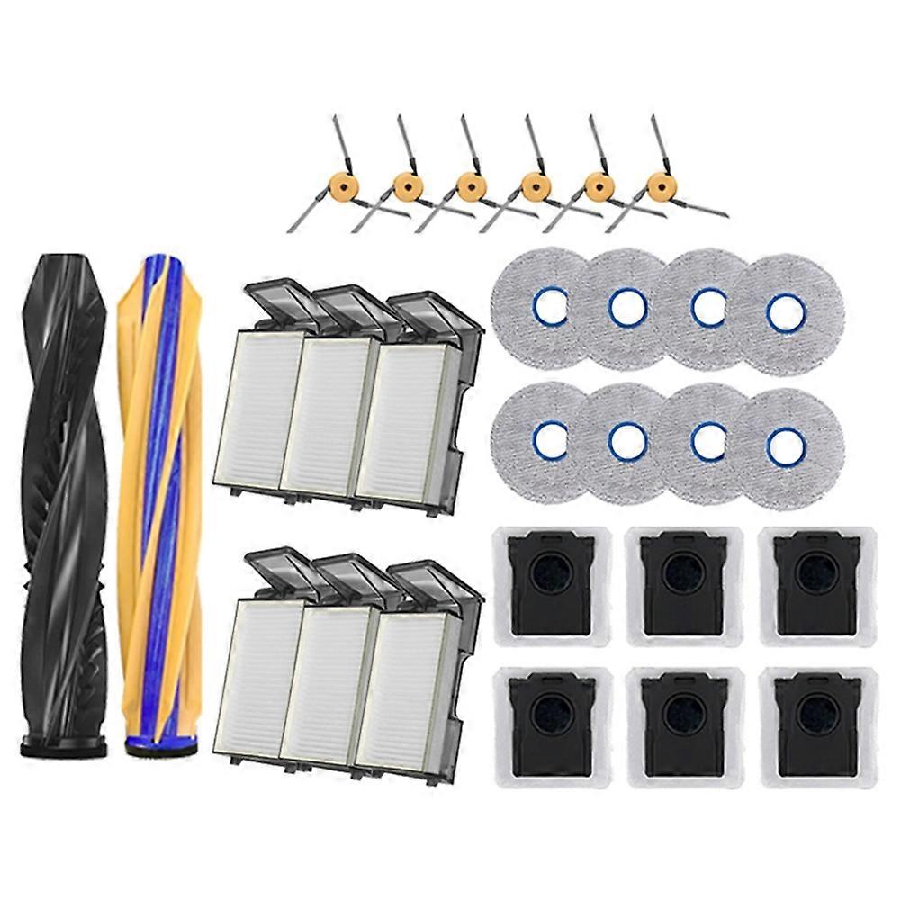 Ersatzteile Für Den Dreame X60 Ultra Saugroboter: Hauptseitenbürste, Hepa-filter, Staubbeutel Und Zubehör (28 Teile).