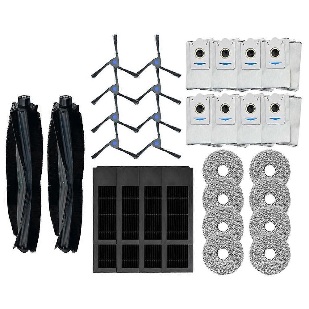 Ersatzteile Für Den Ecovacs Deebot X2 Combo Saugroboter: Hauptbürste, Staubbeutel, Hepa-filter Und Reinigungszubehör (34 Teile).