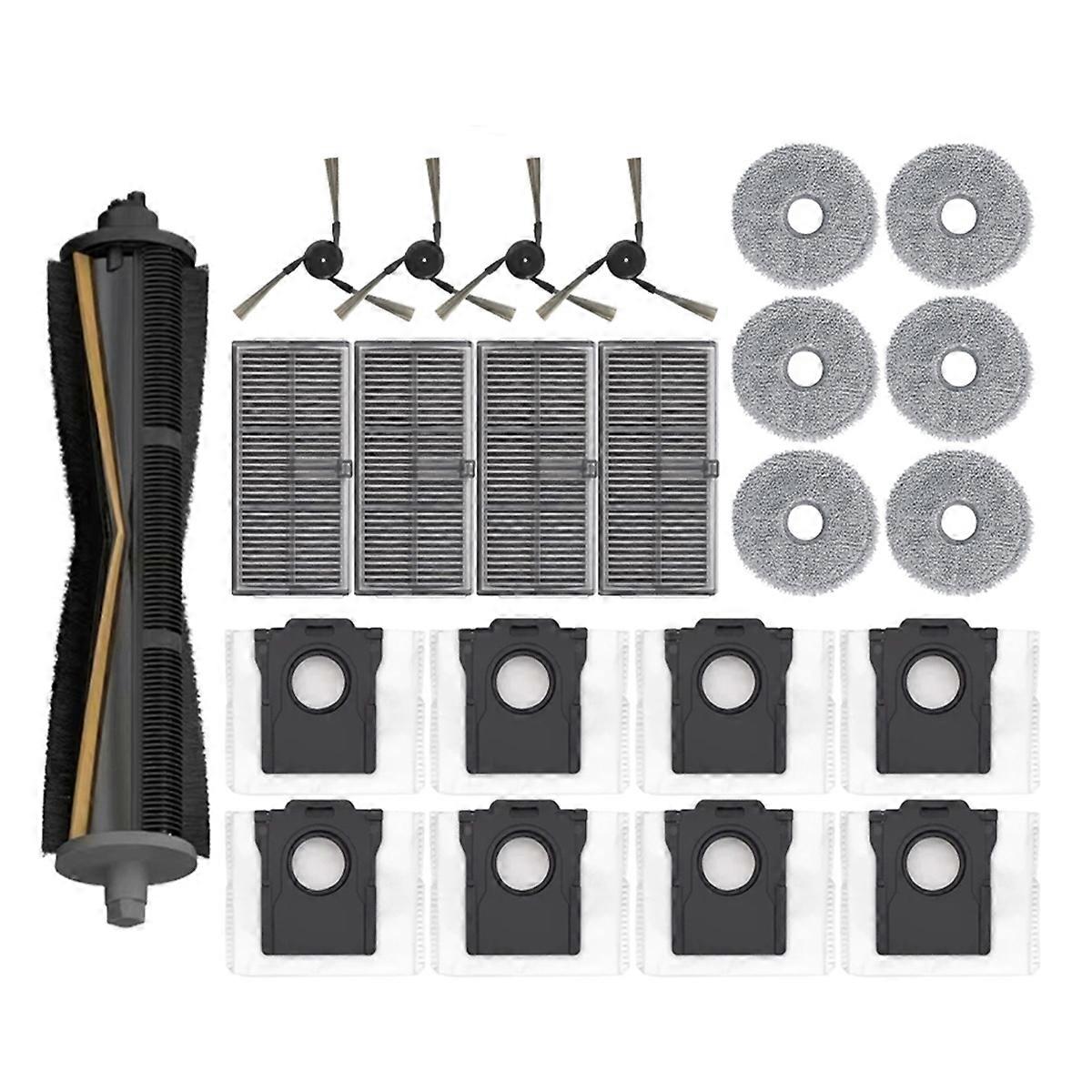 Geeignet Für X40 Ultra / X40 Pro Saugroboter - Ersatzteile: Hauptseitenbürste, Hepa-filter, Reinigungstuch.
