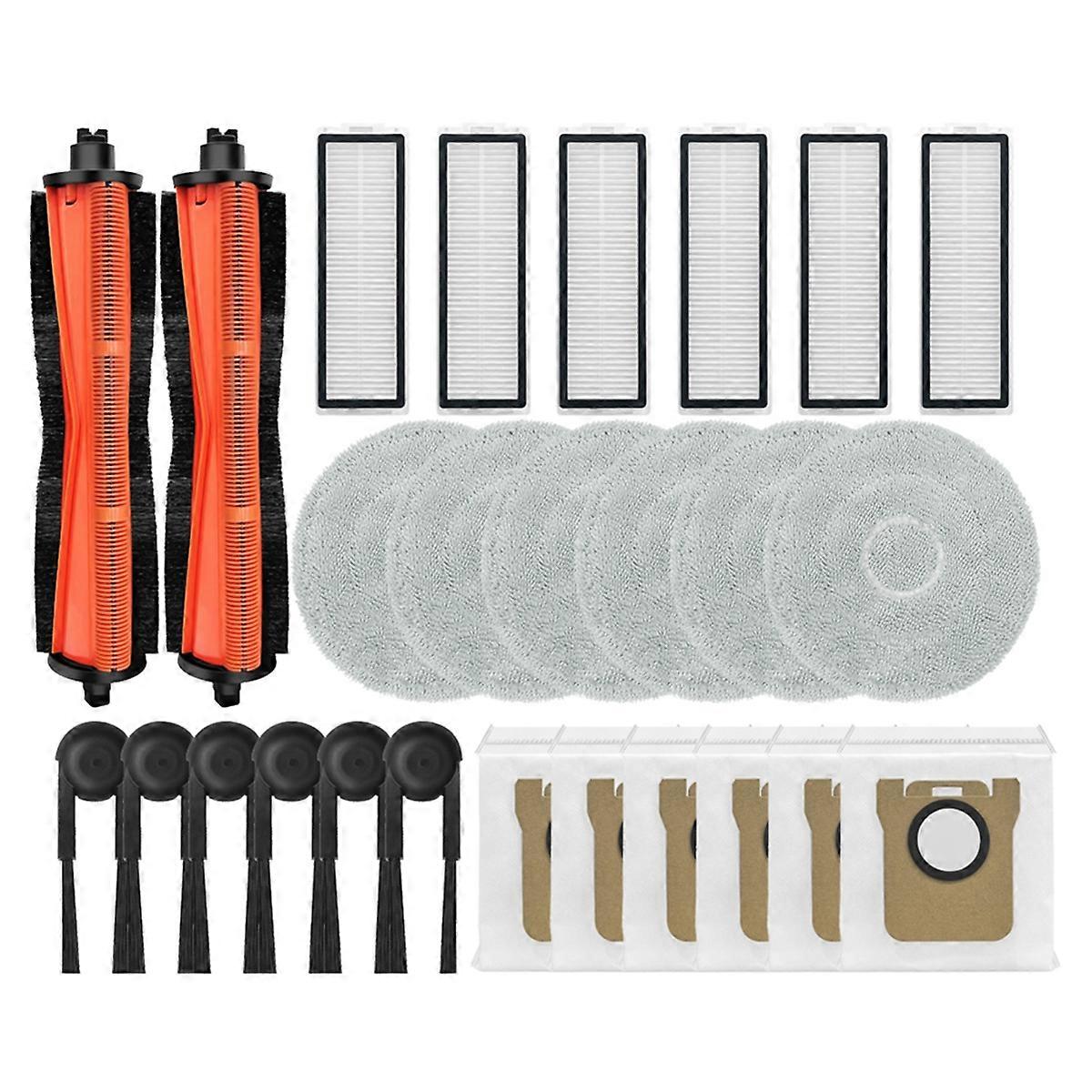 Kompatible Ersatzteile Für Den Staubsauger M40s: Anti-rollenbürste, Seitenbürste, Staubbeutel, Filter Und Reinigungstuch.