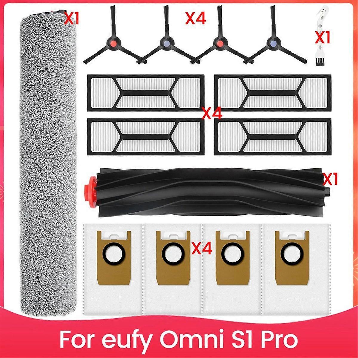 Für Den Eufy Omni S1 Pro Saugroboter: 1 Rotierender Wischmopp, 1 Rotierende Bürste