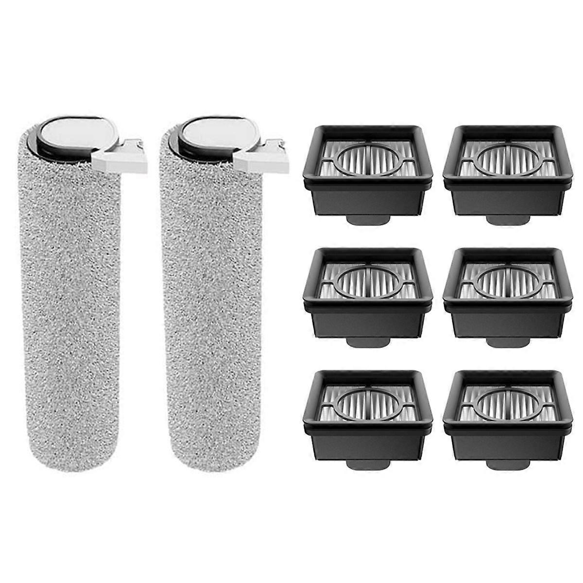 Set Mit 8 Rotierenden Bürsten Und Hepa-filtern Für Staubsauger Der Modelle W20 / 2c / 4c / 2 Lite – Ersatzteile Für Bürsten Und Filter