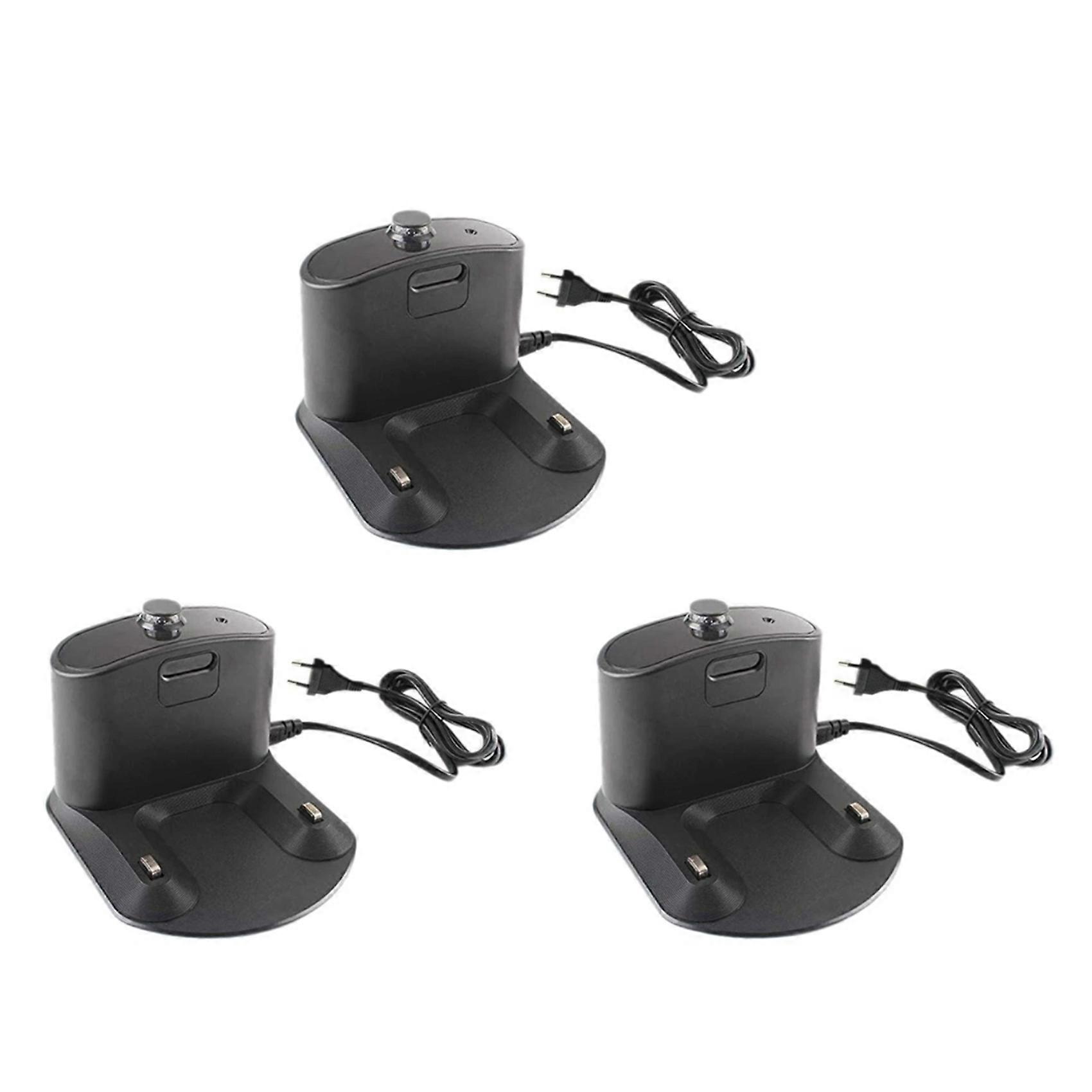 Set Mit 3 Ladestationen Für Irobot Roomba 500/600/700/800/900 Saugroboter Zubehör Inklusive: Ladestation Mit Europäischem Stecker.