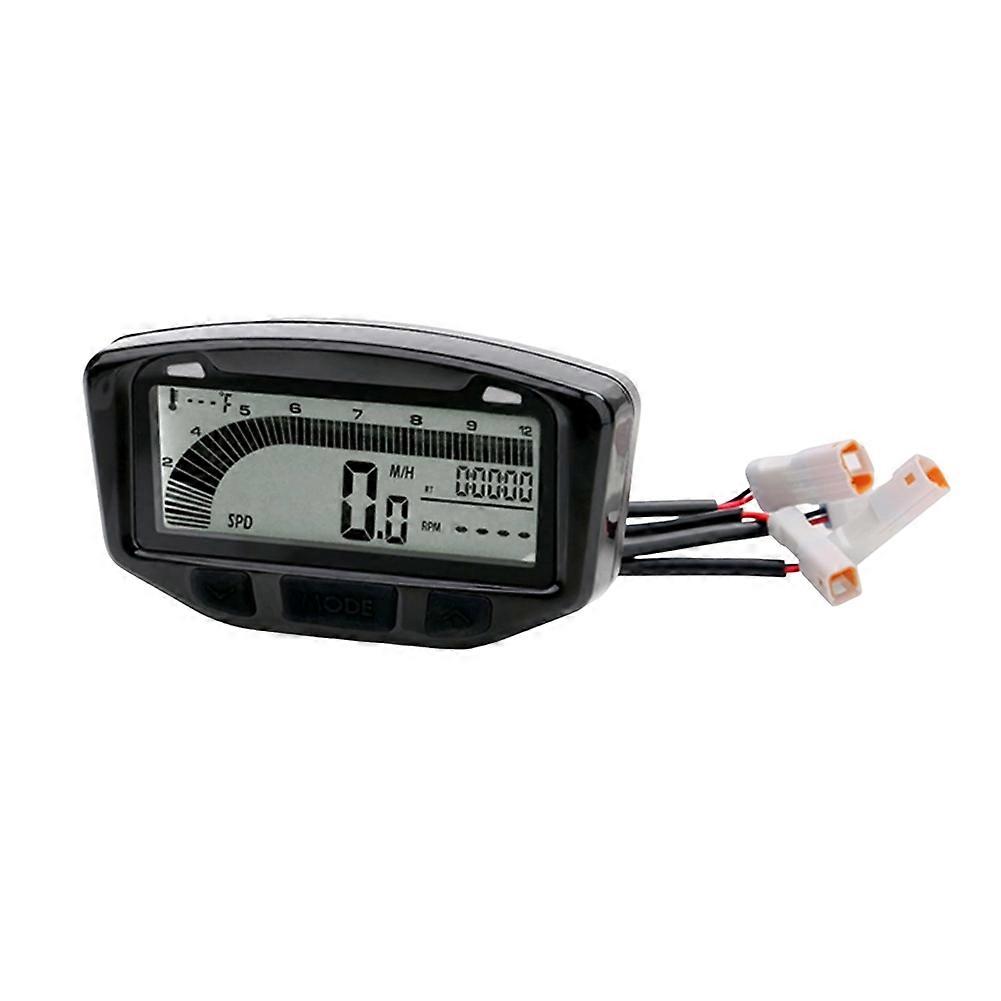 Universeller Lcd-tachometer/kilometerzähler Für Motorräder 752-119 (kompatibel Mit Ktm, Honda, Yamaha, Kawasaki Und Suzuki, Modelle 1995-2019).