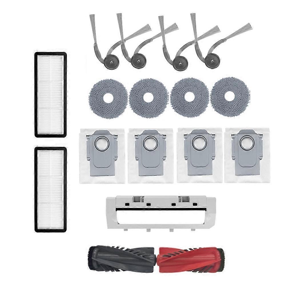 Zubehör Für Roborock Qrevo C/qrevo 5ae/qrevo Edgec Staubsauger: Rotationsbürste, Staubbeutel, Seitenbürste, Reinigungstuch, Filter