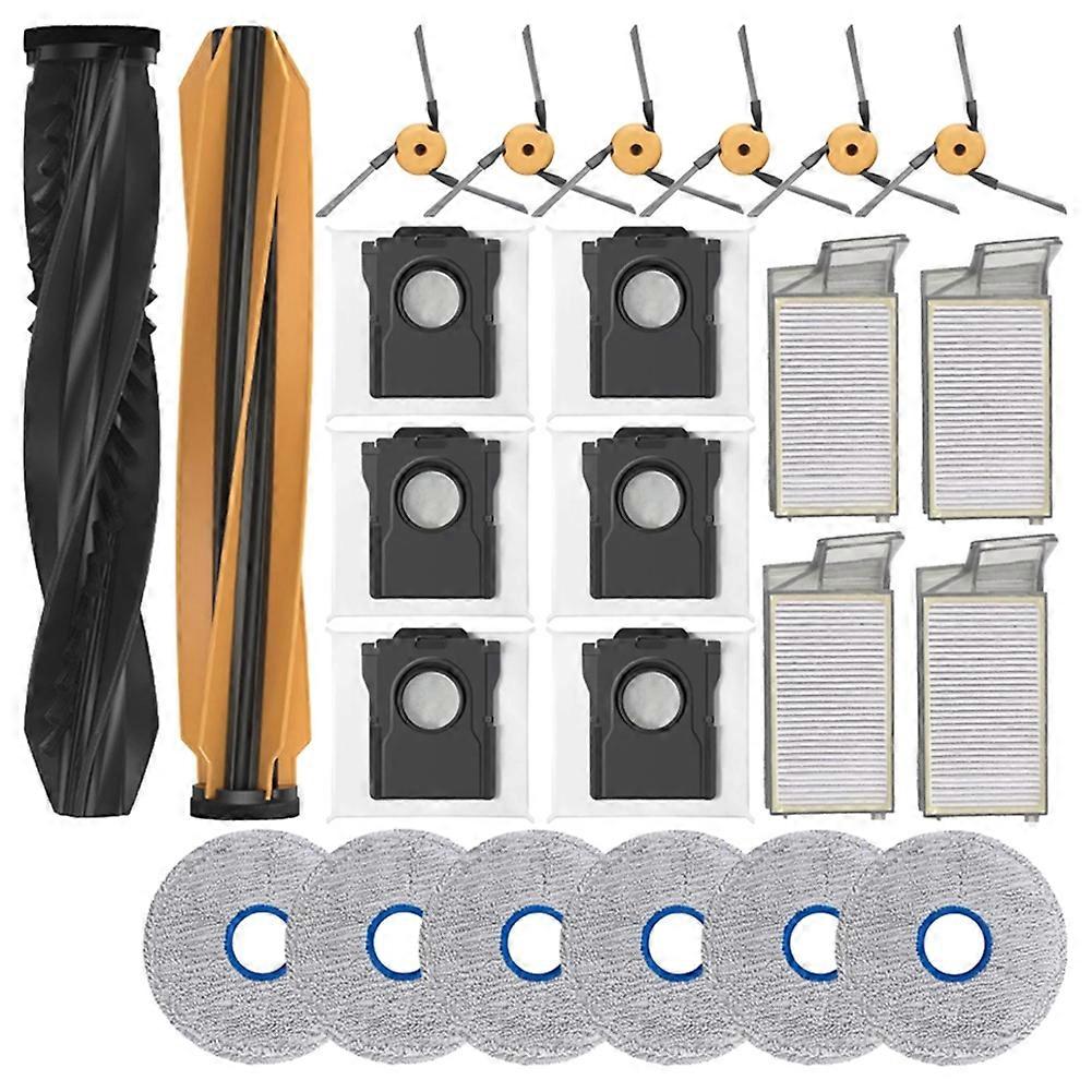 Ersatzteile Für Den Dreame X60 Max Ultra Saugroboter: Hauptseitenbürste, Hepa-filter, Staubbeutel (24 Stück).
