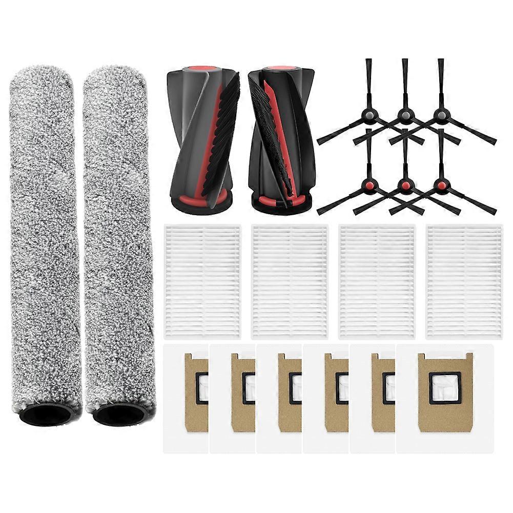 Zubehör Für Den Eufy Omni C28 Saugroboter: 1 Rotierende Bürste, 2 Rotierende Bürsten, 4 Filter, 6 Seitenbürsten, 6 Staubbeutel.